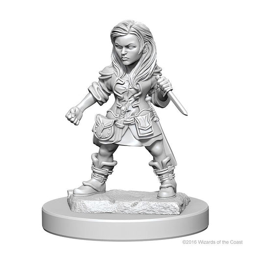 D&D Unpainted Mini - Halfling Female Rogue 72627