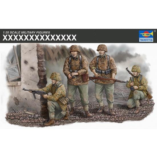 WWII Waffen SS Assault Team #00405 1/35 Figure Kits by Trumpeter