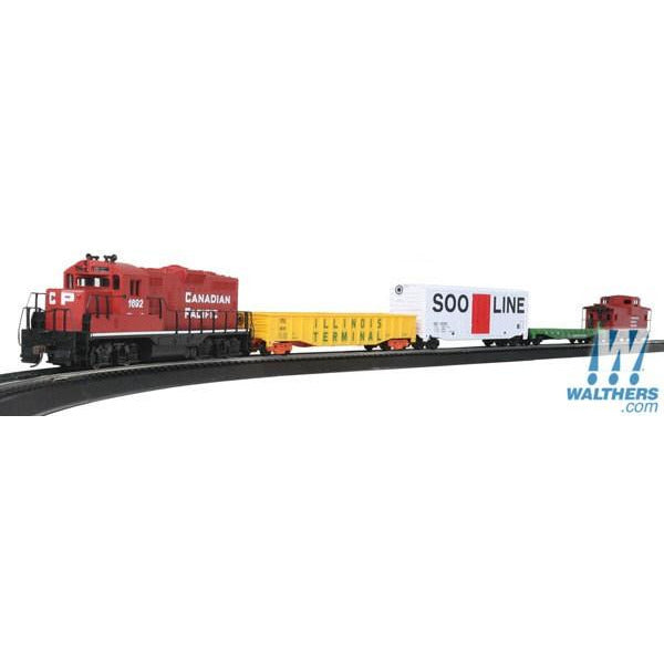 CP Ready to Run Train Set w/4 Cars and Steel EZ Track (HO)