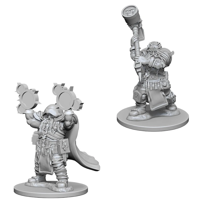 D&D Unpainted Mini - Dwarf Cleric 72624