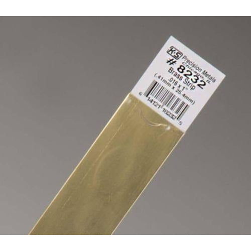 K&S Brass Strip - .016 x 1" KSE8232