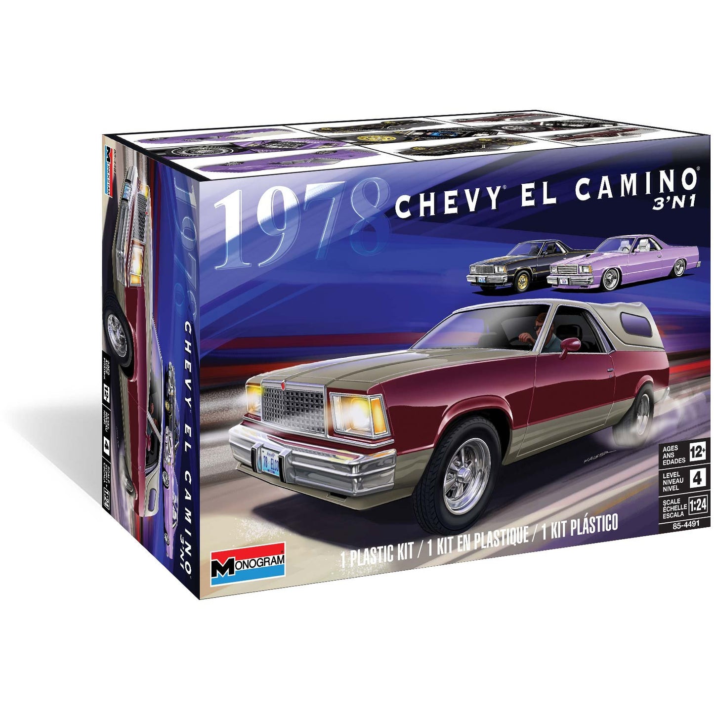 1978 Chevrolet El Camino 3'n1 1/24 by Monogram