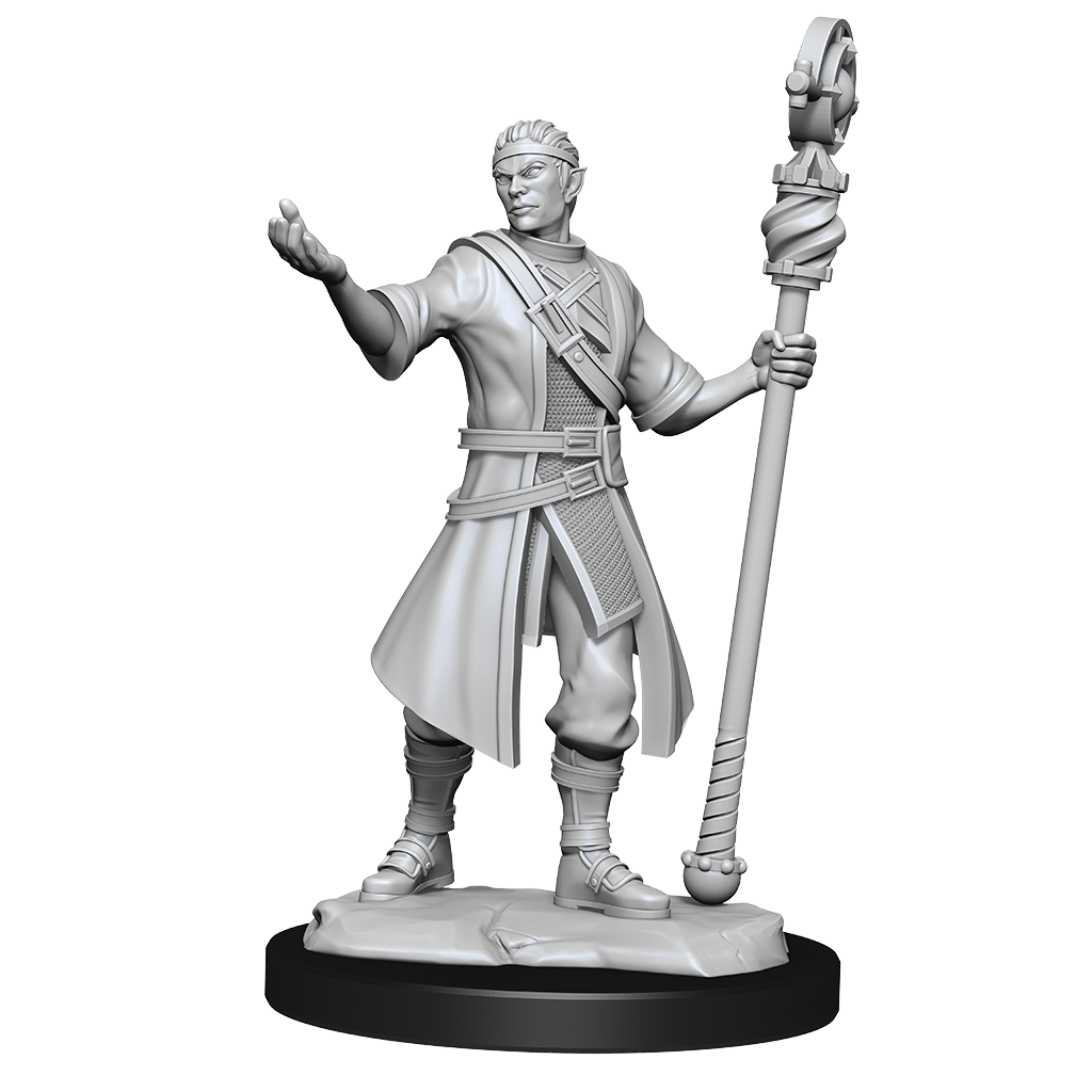 D&D Unpainted Mini - Half-Elf Wizard Male