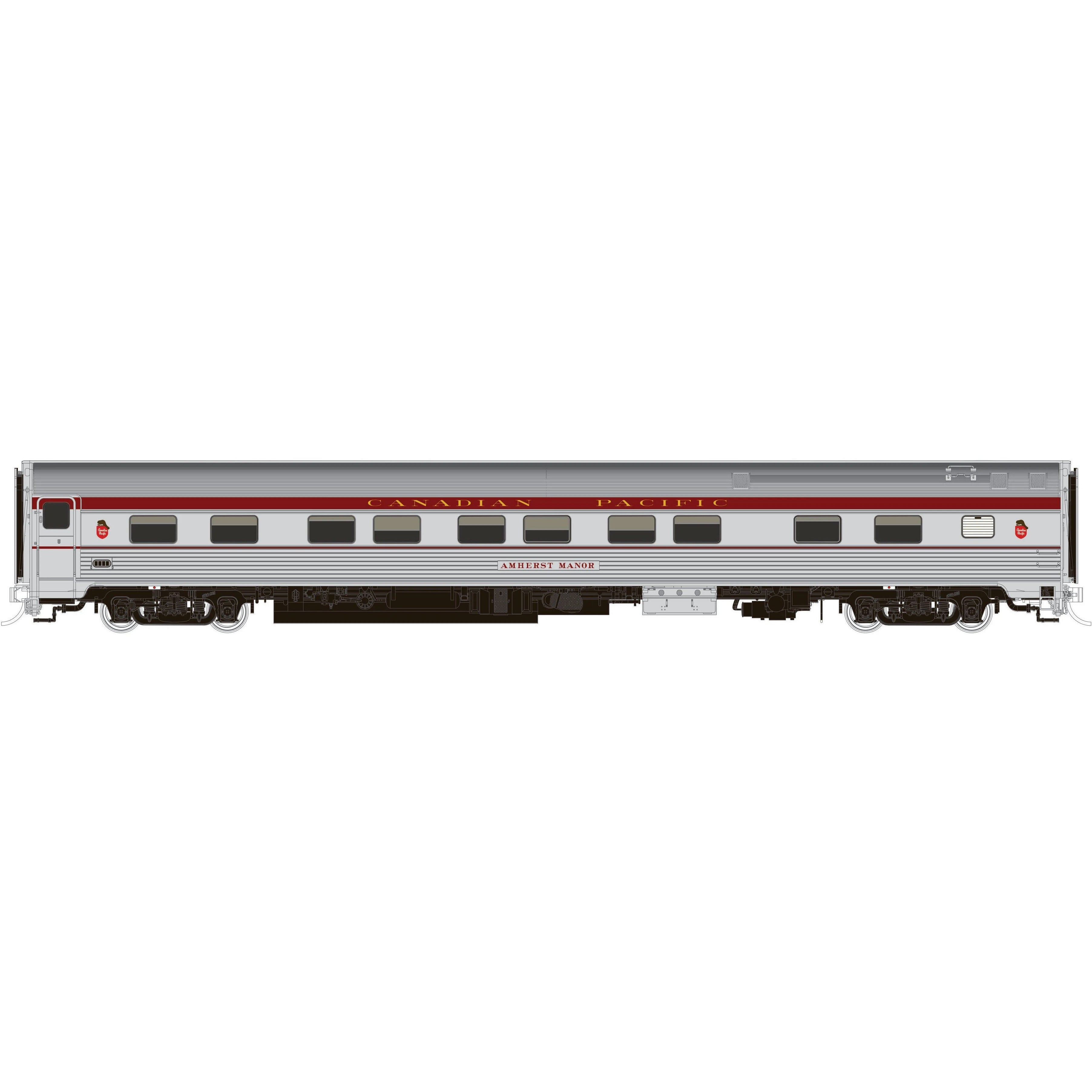 The Canadian Add-On Coach, Manor, Chateau: CP Maroon (3 Cars)(N)