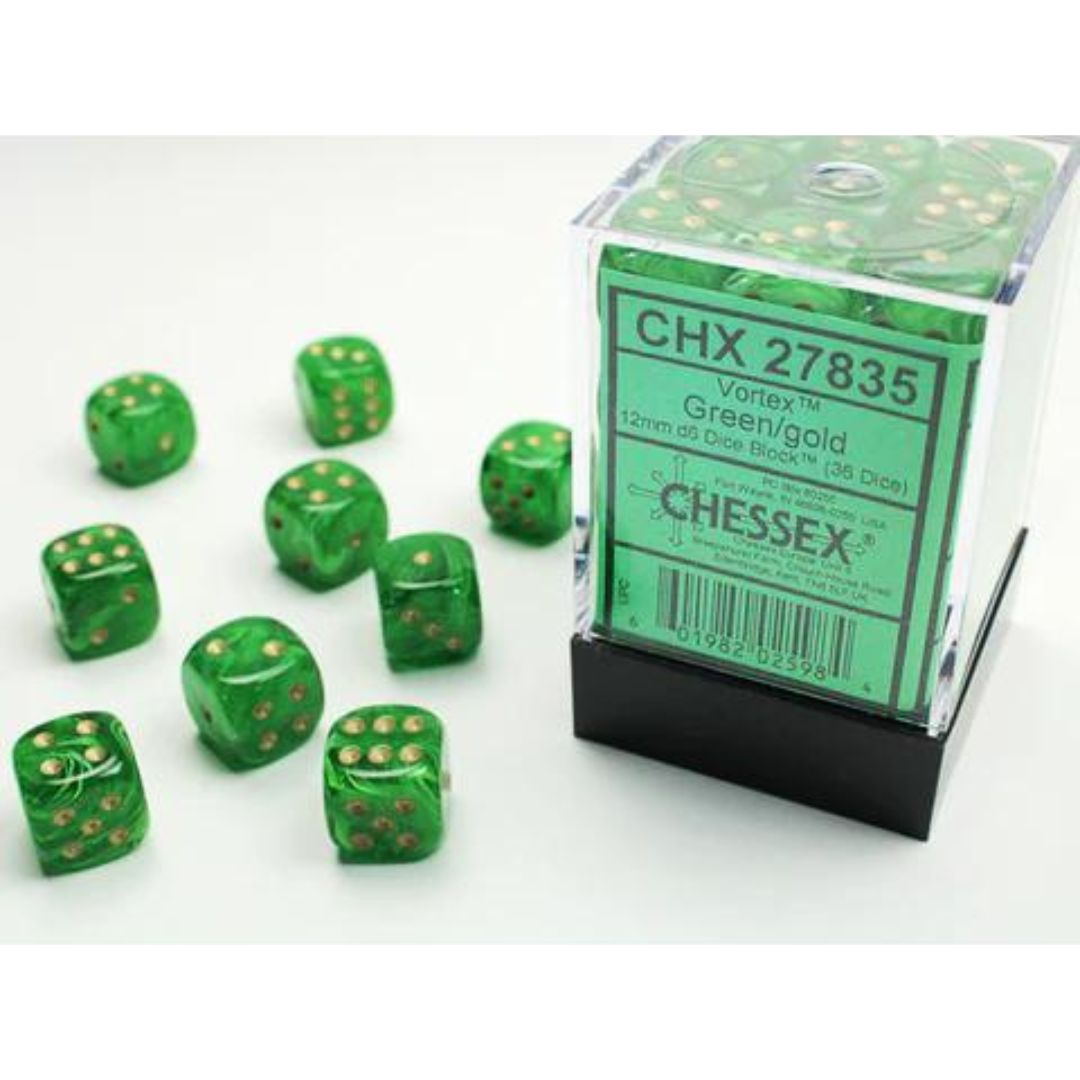 Chessex Six Sided Die (D6) Set of 36 - Assorted Colours