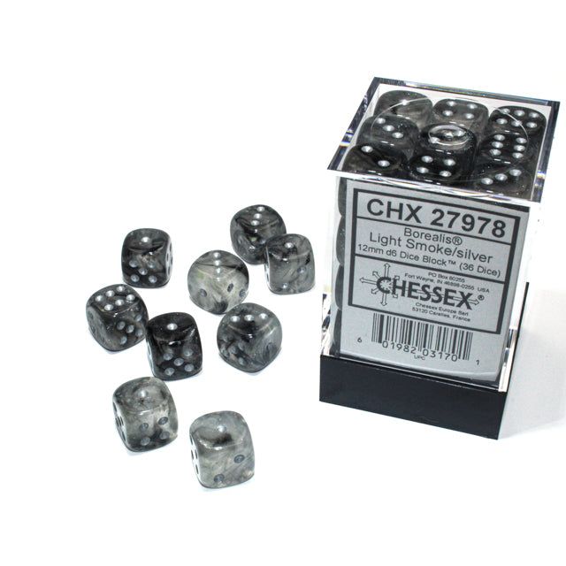 Chessex Six Sided Die (D6) Set of 36 - Assorted Colours