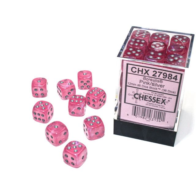 Chessex Six Sided Die (D6) Set of 36 - Assorted Colours