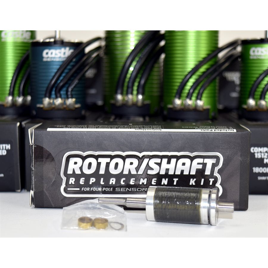Castle Creations 1410 Rotor/Shaft Kit w/5mm Shaft (3800Kv) CSE011-0127-00