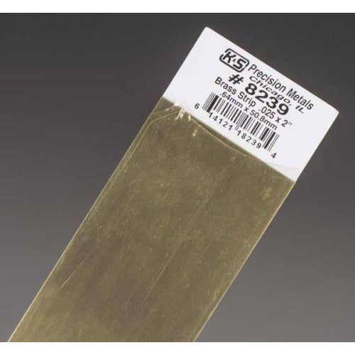 K&S Brass Strip - .025 x 2" KSE8239