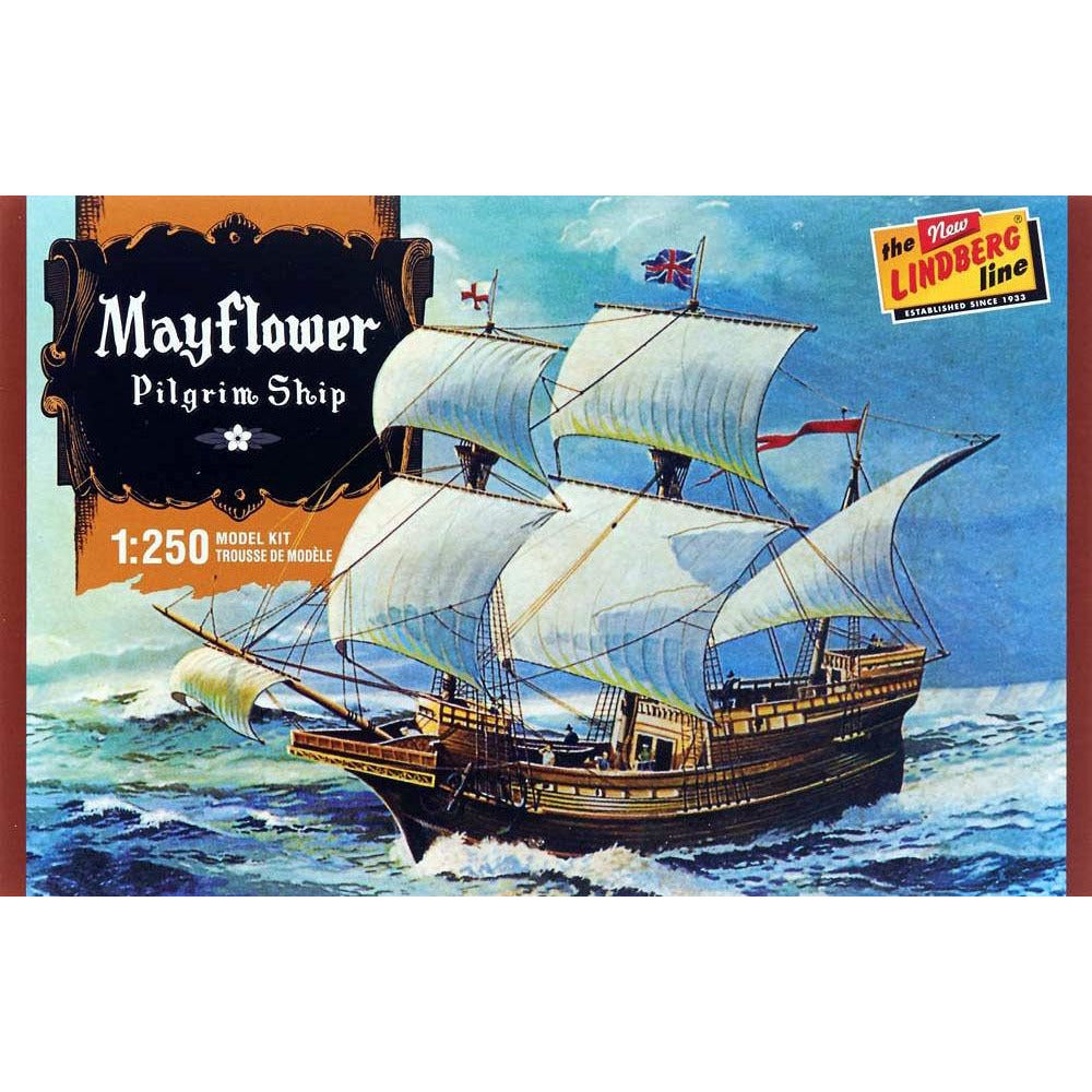 Mayflower 1/250 Model Ship Kit #HL215 by Lindberg