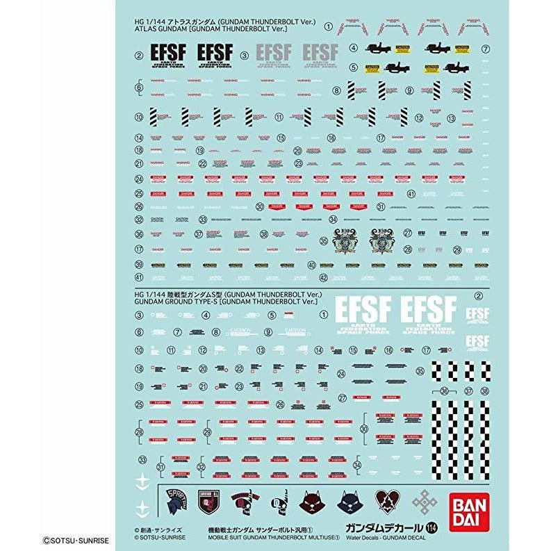 Gundam Decal 114 - Mobile Suit Gundam Thunderbolt Multiuse 1