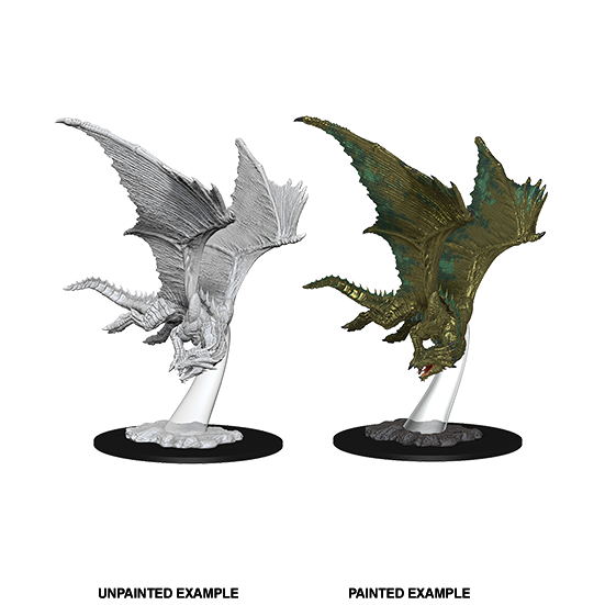 D&D Unpainted Mini - Young Bronze Dragon 73710