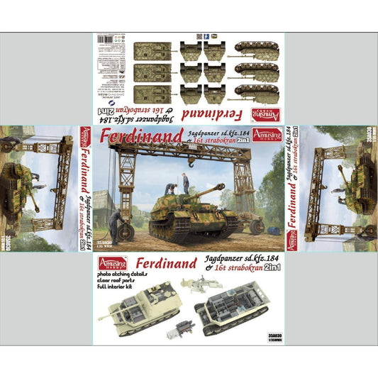 SD.Kfz184 Ferdinand & 16t Strabokran 1/35 by Amusing Hobby