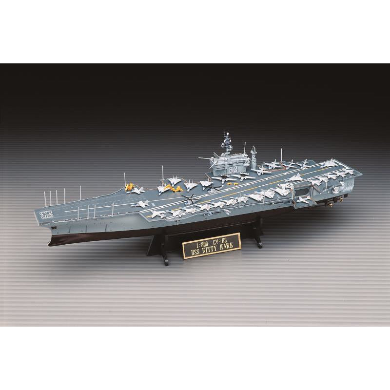 USS Kitty Hawk CV-63 1/800 Model Aircraft Carrier Kit #14210 by Academy