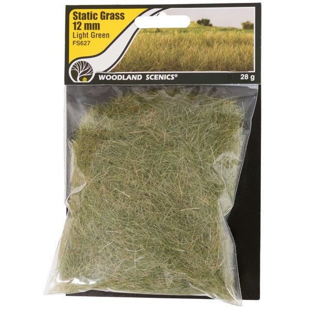 Woodland Scenics Static Grass - 12mm Light Green WOO627