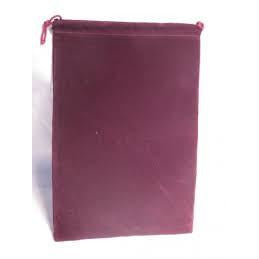 Chessex Dice Bag (Suedecloth) - Large Burgundy CHX02393