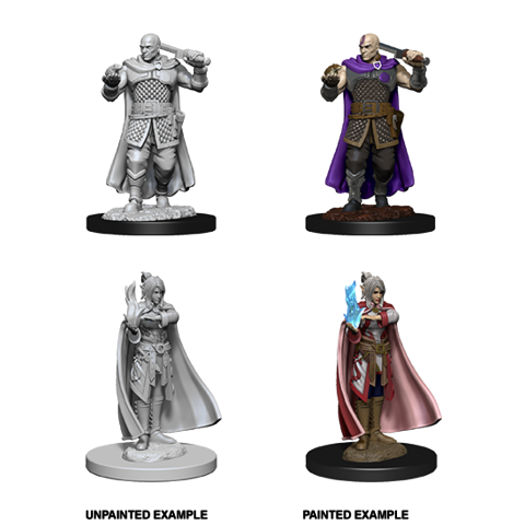 D&D Unpainted Mini - Human Ranger and Moon Elf 73675