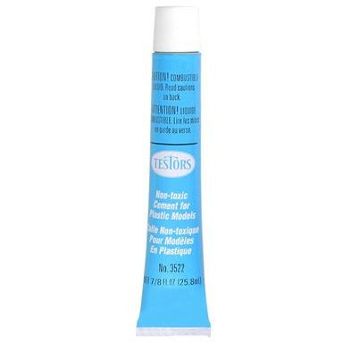 Testors Plastic Cement Blue Tube 5/8oz