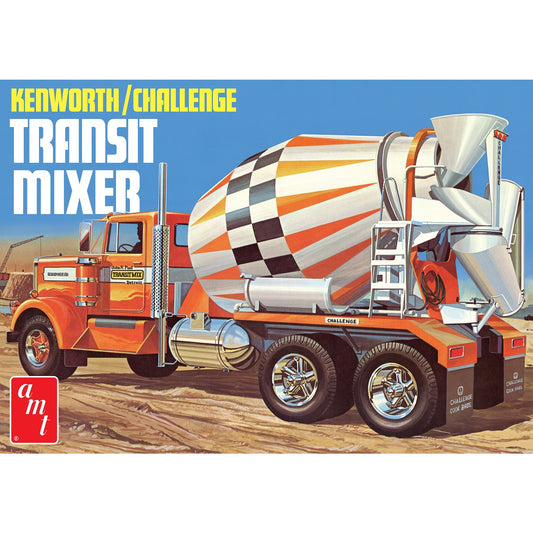 Kenworth/Challenge Transit Cement Mixer 1/25 Model Truck Kit #1215 by AMT