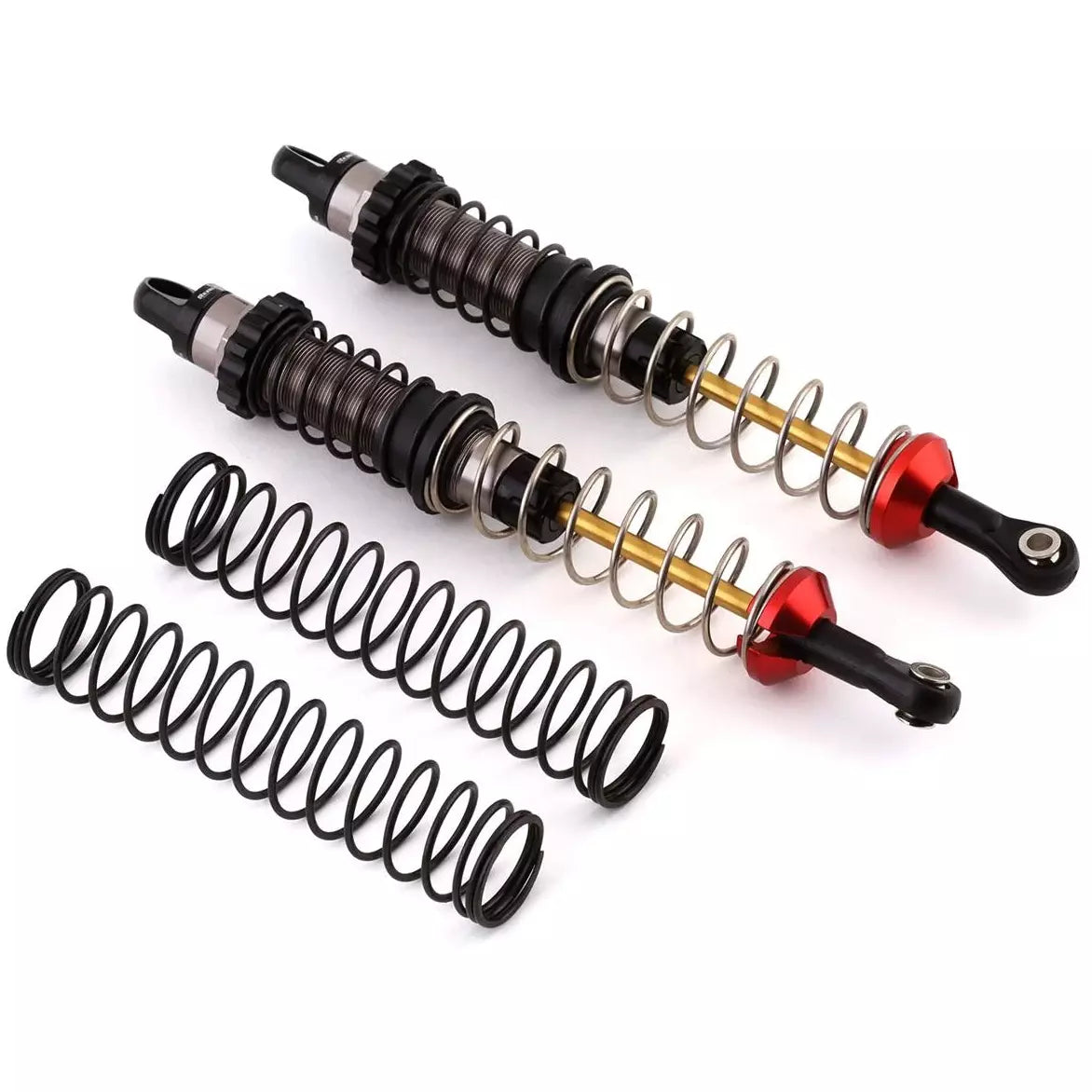 RC REKOIL Scale Crawler Shocks w/Xtender Rod Ends (2): Assorted Sizes