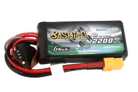 Gens Ace G-Tech Bashing 2200mAh 2S1P 7.4V 35C LiPo with XT60 - GEA222S