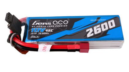 Gens Ace G-Tech Smart 4S LiPo Battery 45C (14.8V/2600mAh) w/T-Style  Connector