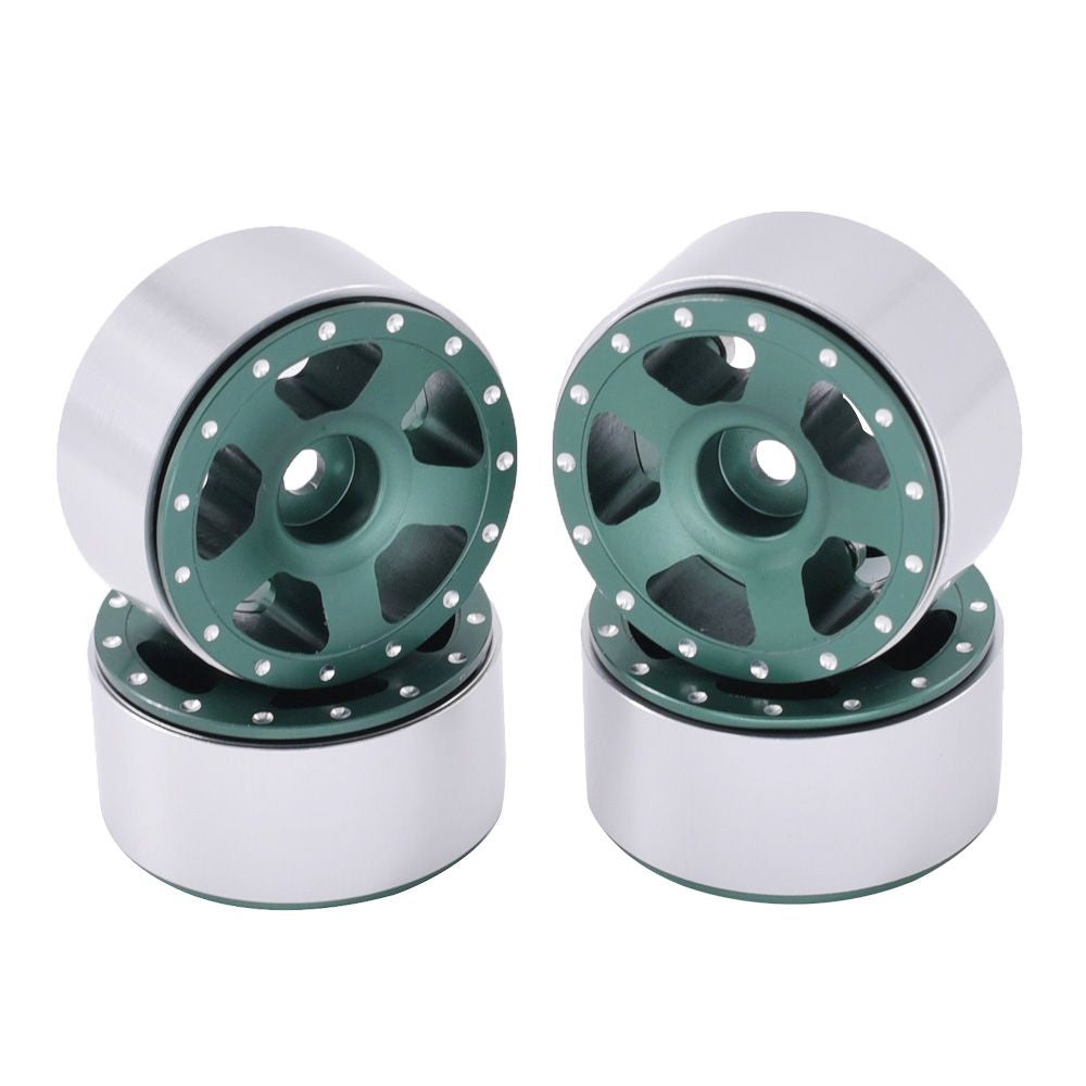 Hobby Details 1.0" Aluminum Starfish Beadlock Wheels - Assorted Colours