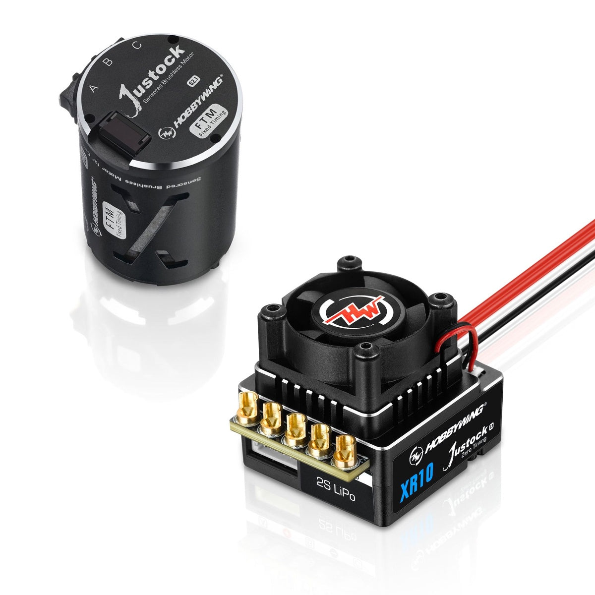 Hobbywing XR10 Justock G3 Sensored Brushless ESC/SD G2.1 Motor Combo (