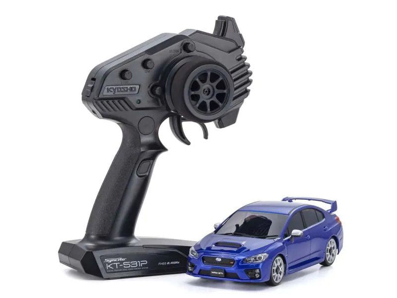 Kyosho MA-020 AWD 1/28 Mini-Z ReadySet w/Subaru WRX STI WR Body (Blue) w/KT-531P 2.4GHz Radio