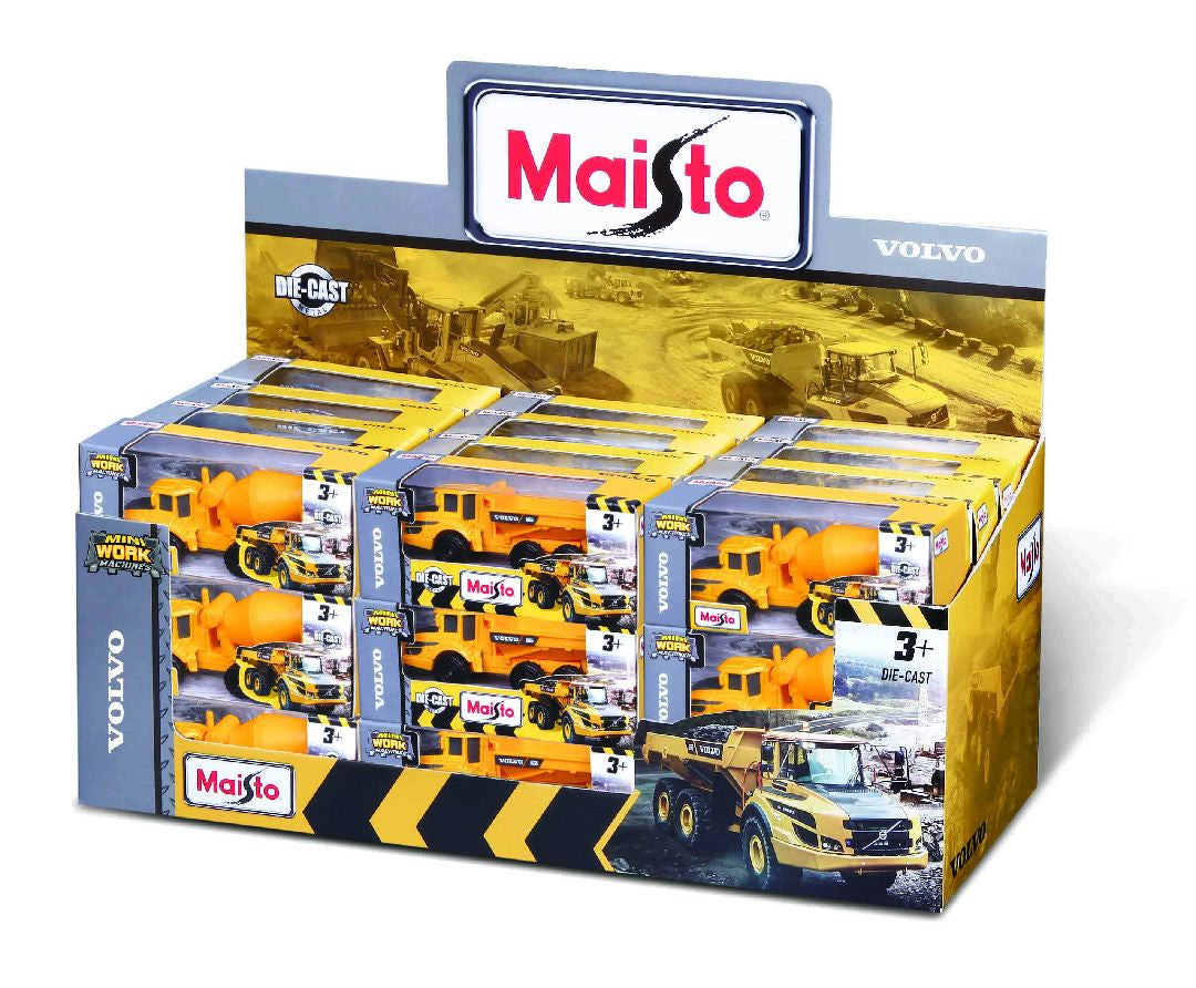 Maisto Mini Work Machines Volvo Construction 3" - MAI14364