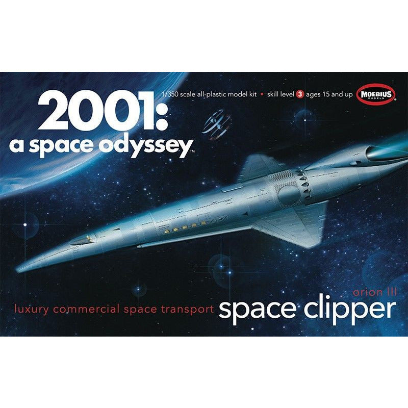 Orion III Space Clipper 1/350 2001: A Space Odyssey Model Kit #2001-12 by Moebius