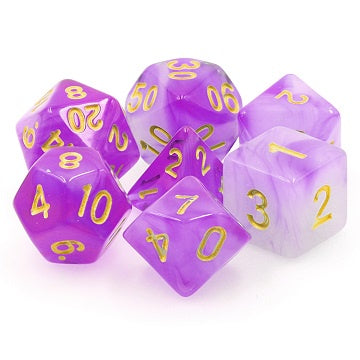 TMG Dice Amethyst Dream RPG Dice TTTD6003