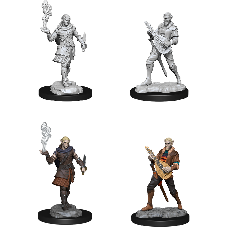 Critical Role Unpainted Mini - Pallid Elf Rogue/Bard Male 90381