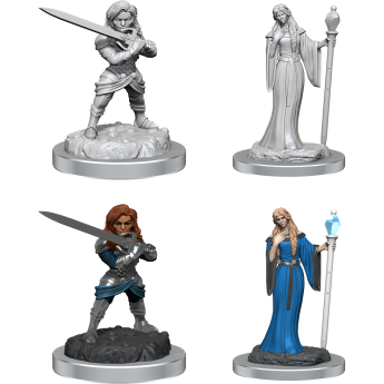 Critical Role Unpainted Mini - Female Wizard/Holy Warrior 90550