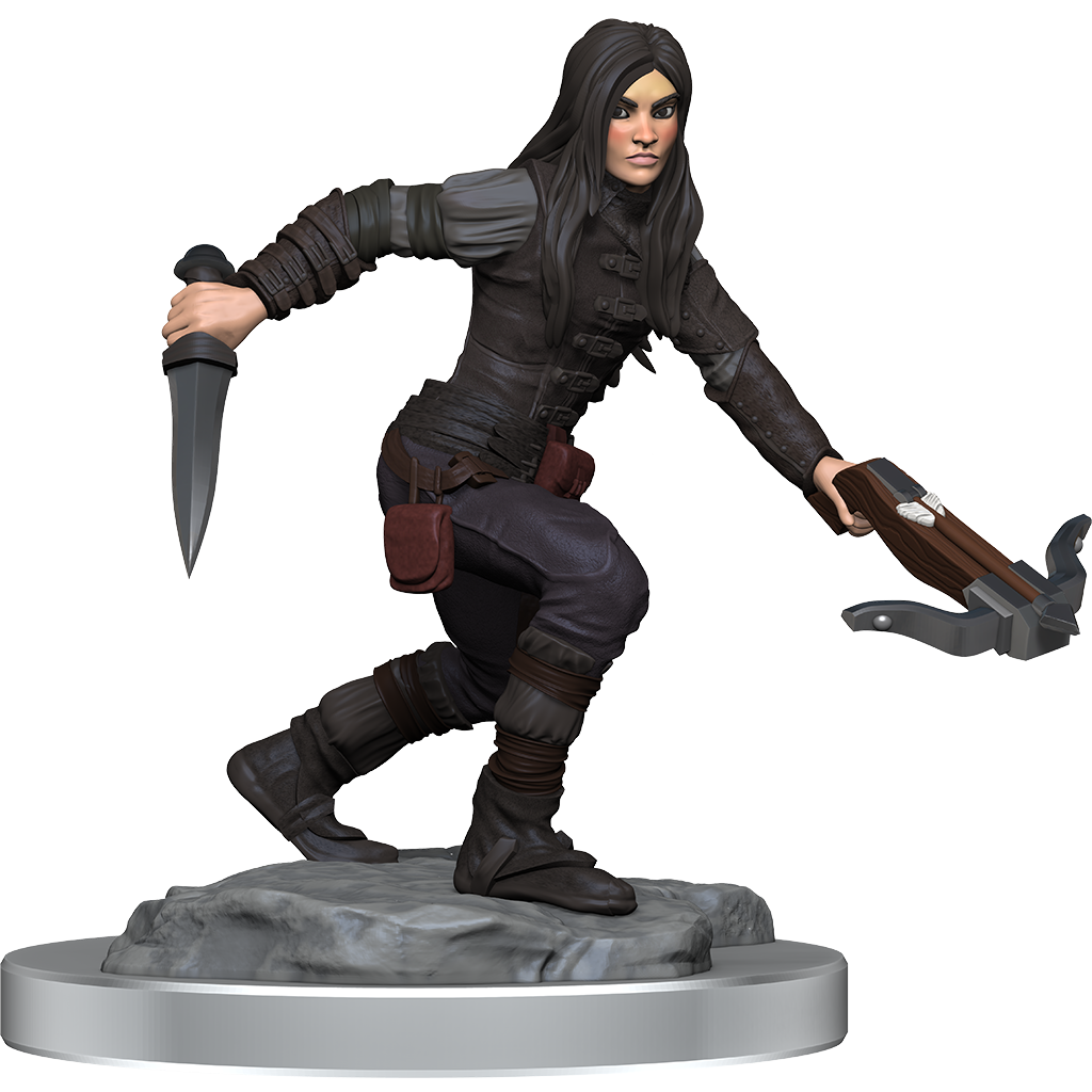D&D Unpainted Mini - Half-Elf Rogue Female 90485