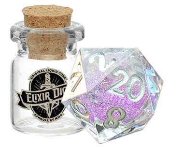 Fanroll Liquid Dice Individual D20 - Assorted Colours