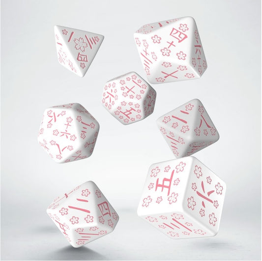 Q Workshop Japanese Dice Set Cherry Blossoms Petals
