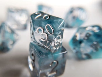 Little Dragon 7-Die Set Nebula Zircon Dice