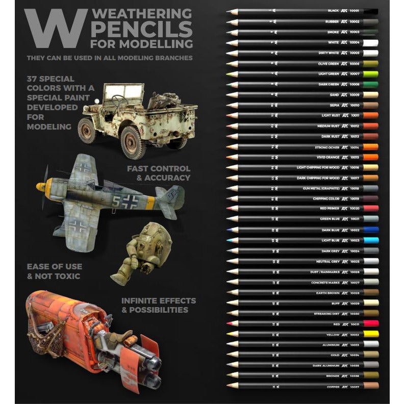 AK Weathering Pencils Deluxe Edition Box