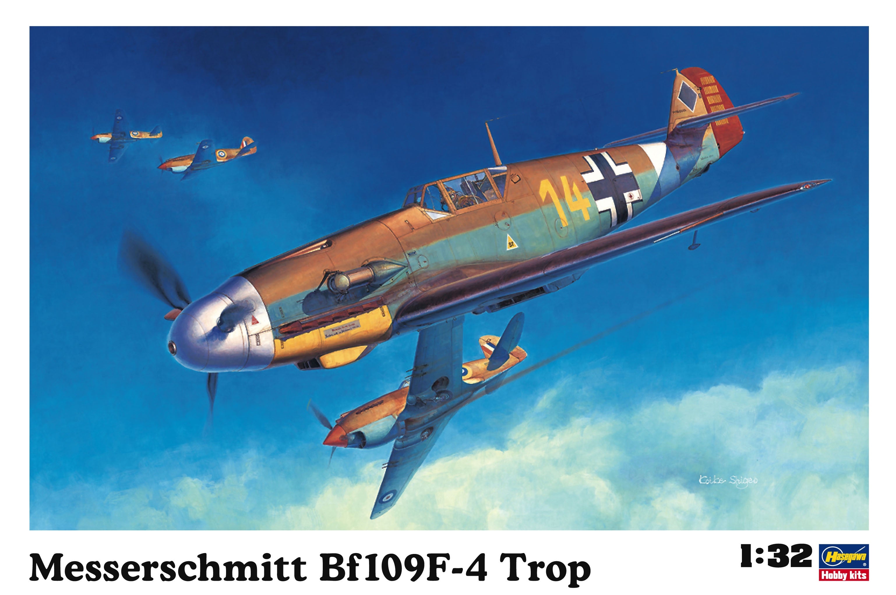 Messerschmitt Bf109F-4 Trop 1/32 #08881 by Hasegawa