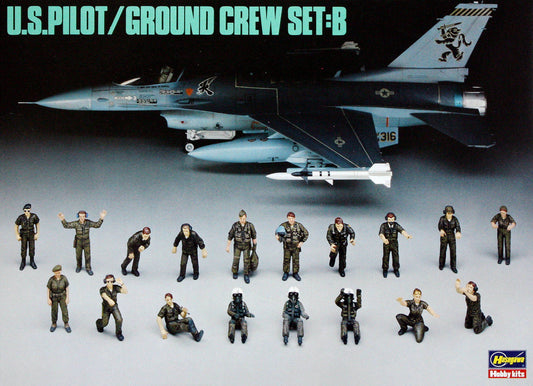U.S.Pilot & Grond Crew Set B 1/48 #36105 by Hasegawa