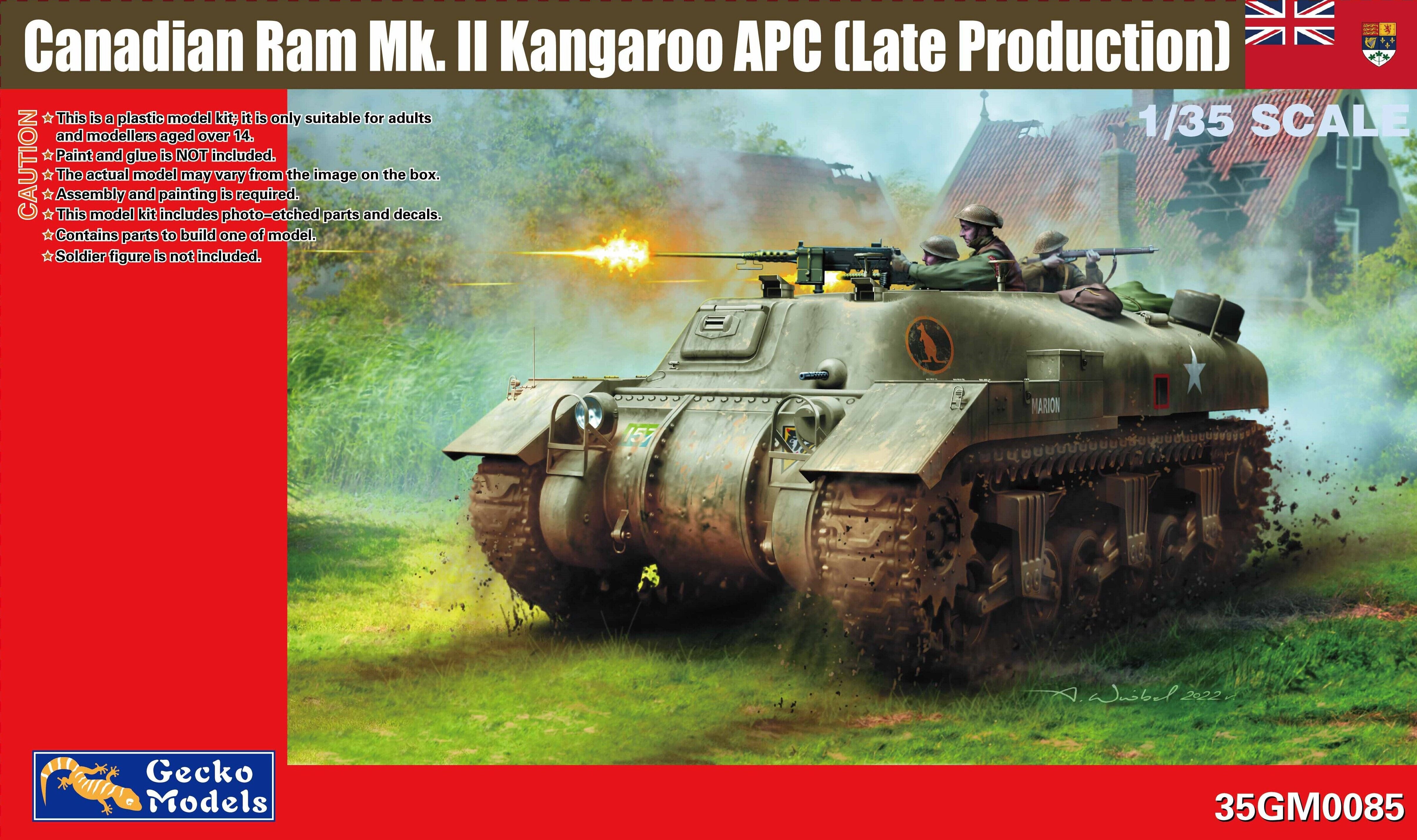 Canadian Ram Mk. II Kangaroo APC (Late Production) 1/35 by Gecko Models