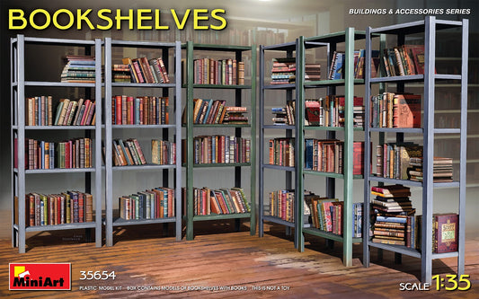 Bookshelves 1/35 #35654 by MiniArt