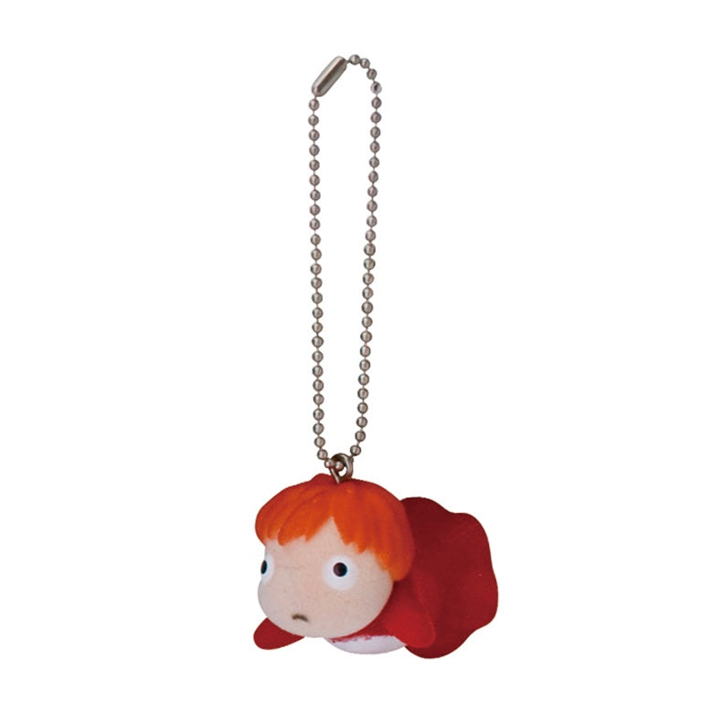 Sekiguchi Flocked Key Chain - Ponyo