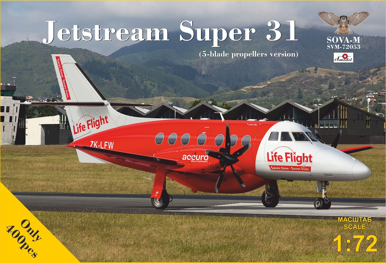 Jetstream Super 31 (5-/4- blade prop) 2 Liveries 1/72 #72053  by Sova-M