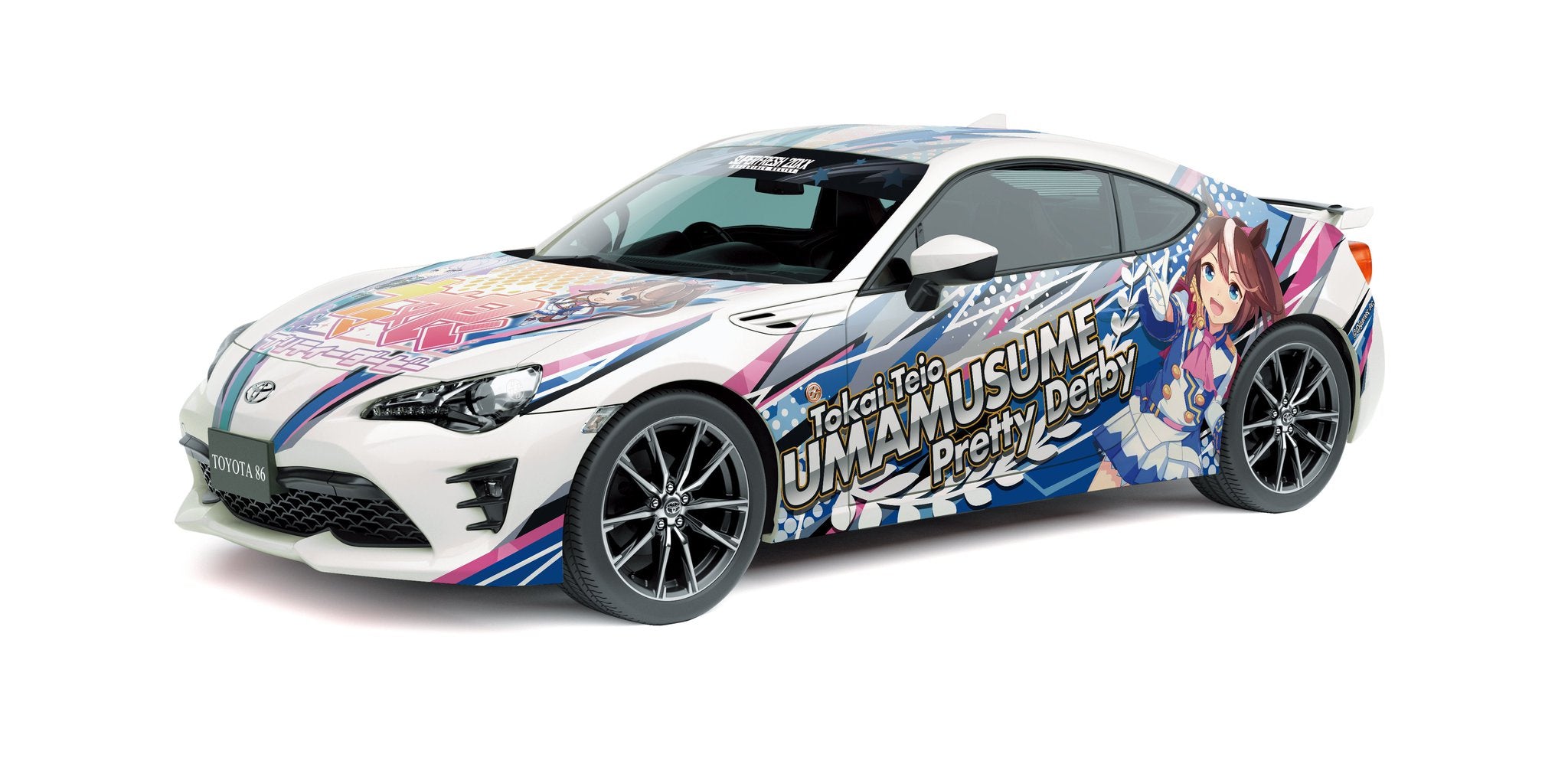 Japanese Animation Wrapping Car Itasha #1 Uma Musume Pretty Derby Zn6 Toyota86 '16 1/24 #06875 by Aoshima