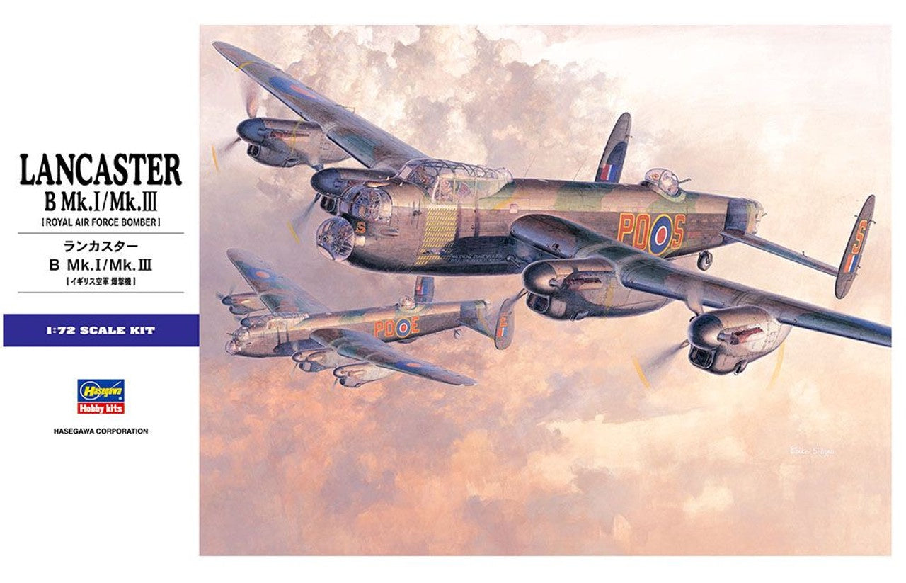 Lancaster B. Mk.I/Mk.III 1/72 #00553 by Hasegawa