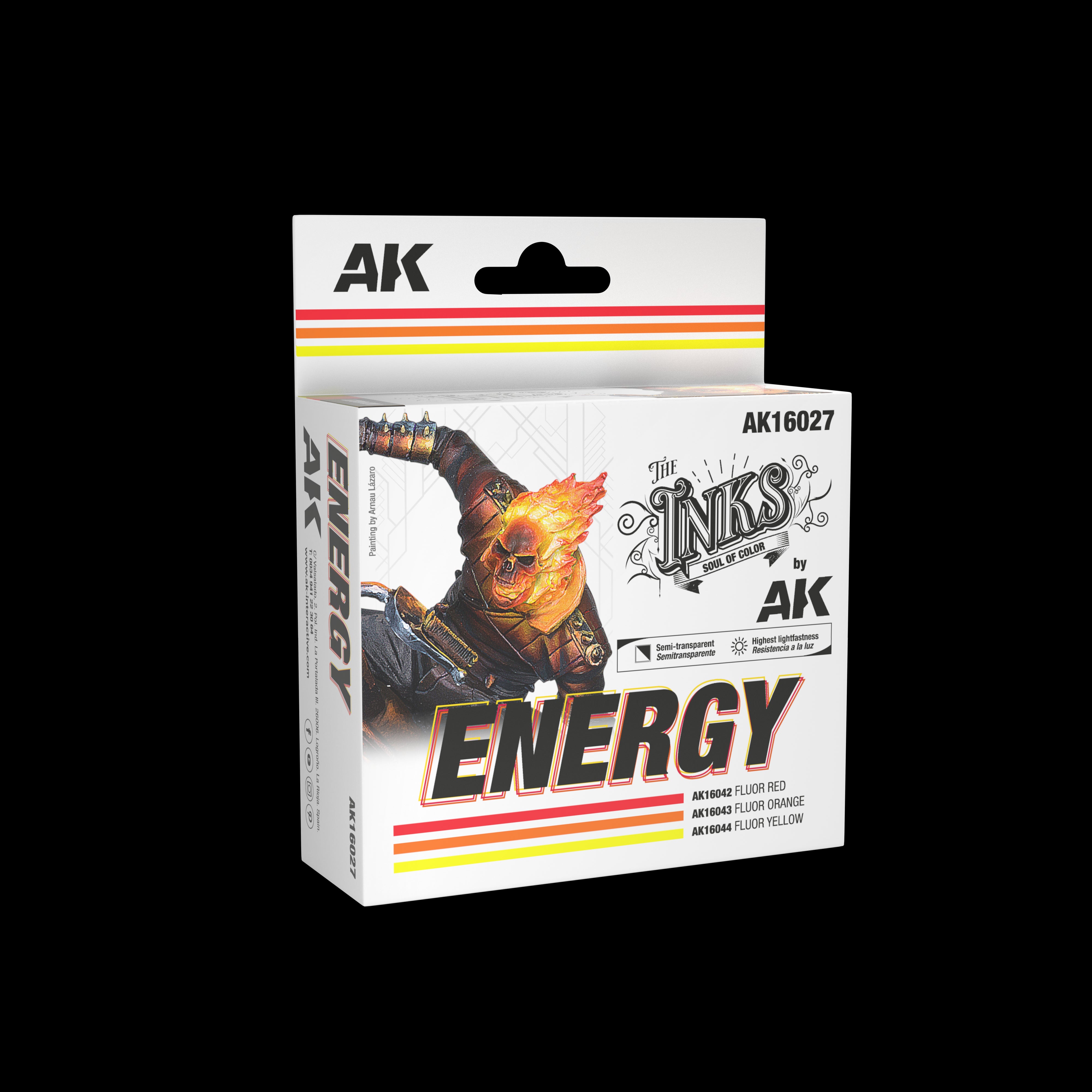 AK Interactive The INKS Sets Energy - Set of 3 Jars (Inks) - AK-16027