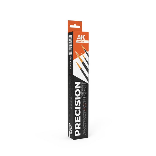 AK Interactive Precision Brushes Set (4 Brushes) - AK-B105