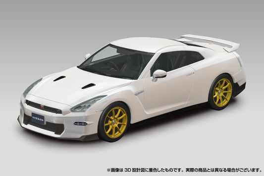 Nissan R35 Nissan Gt-R 2024 (Ultimate Metal Silver) 1/32 Model Car Kit #06547 by Aoshima